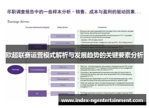 欧超联赛运营模式解析与发展趋势的关键要素分析